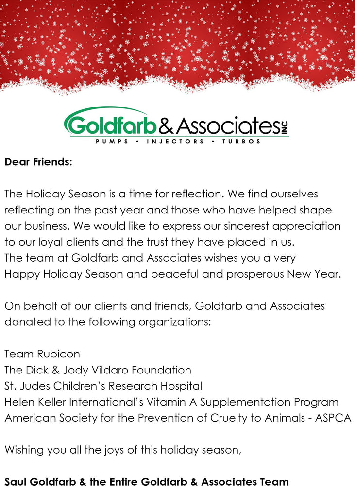 Happy Holidays From The Goldfarb & Associates Team!