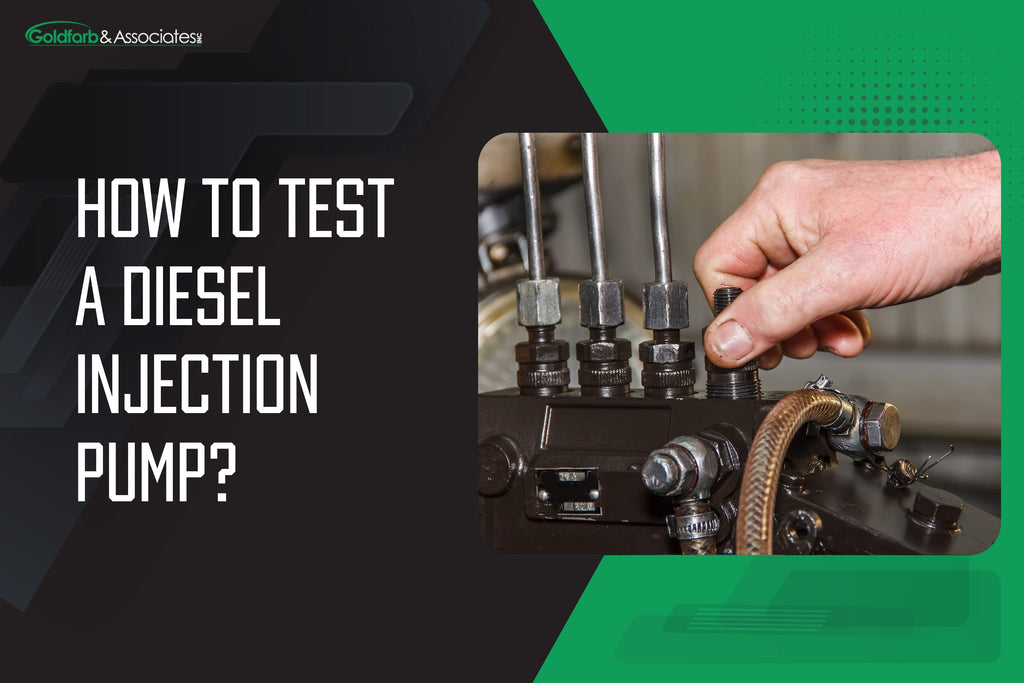 How to Test a Diesel Injection Pump
