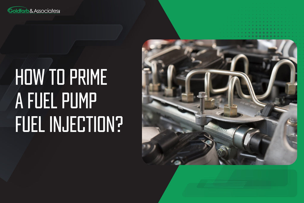 How to Prime a Fuel Pump Fuel Injection