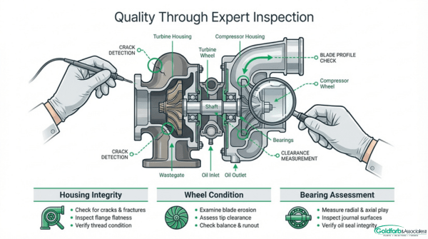 What Is Hand Inspection and How Does Goldfarb Evaluate Every Incoming Turbocharger?