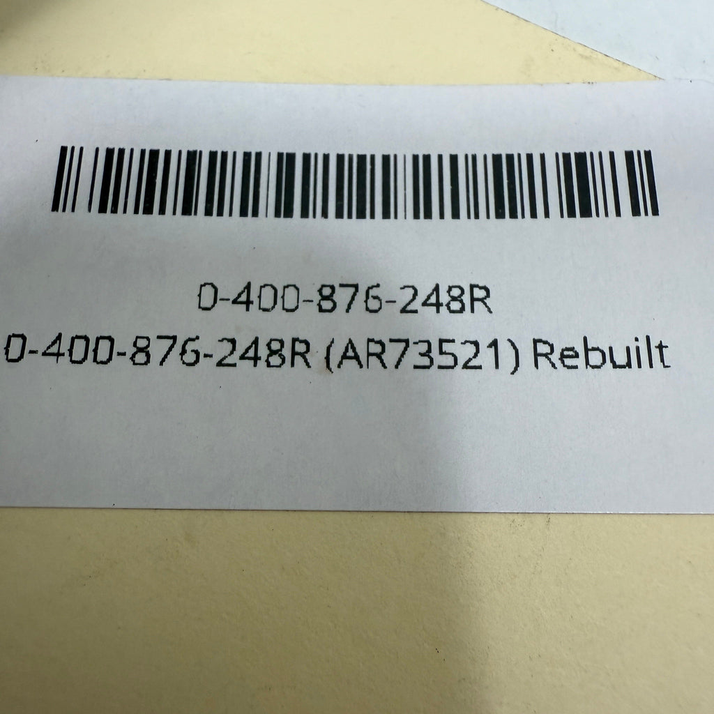 0-400-876-248R (AR73521) Rebuilt Bosch Injection Pump fits John Deere 6.6L Engine