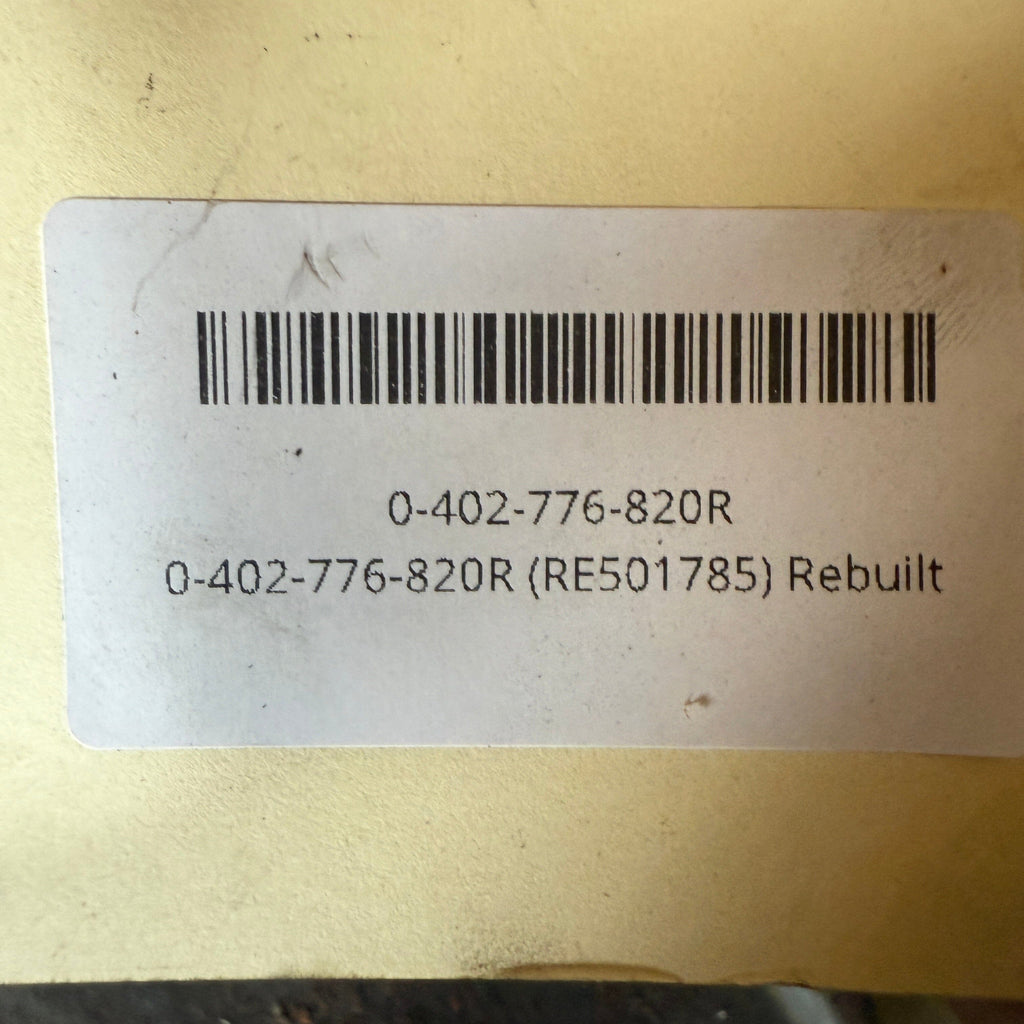 0-402-776-820R (RE501785) Rebuilt Bosch P7100 Fuel Injection Pump fits John Deere 6081 8.1L Engine