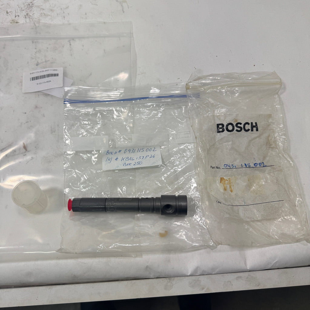 0-431-115-002N (0431115002; KBAL137P26; 114GC322 ) New Bosch Mechanical Fuel Injector Holder Fits Mack Diesel Engine - Goldfarb & Associates Inc