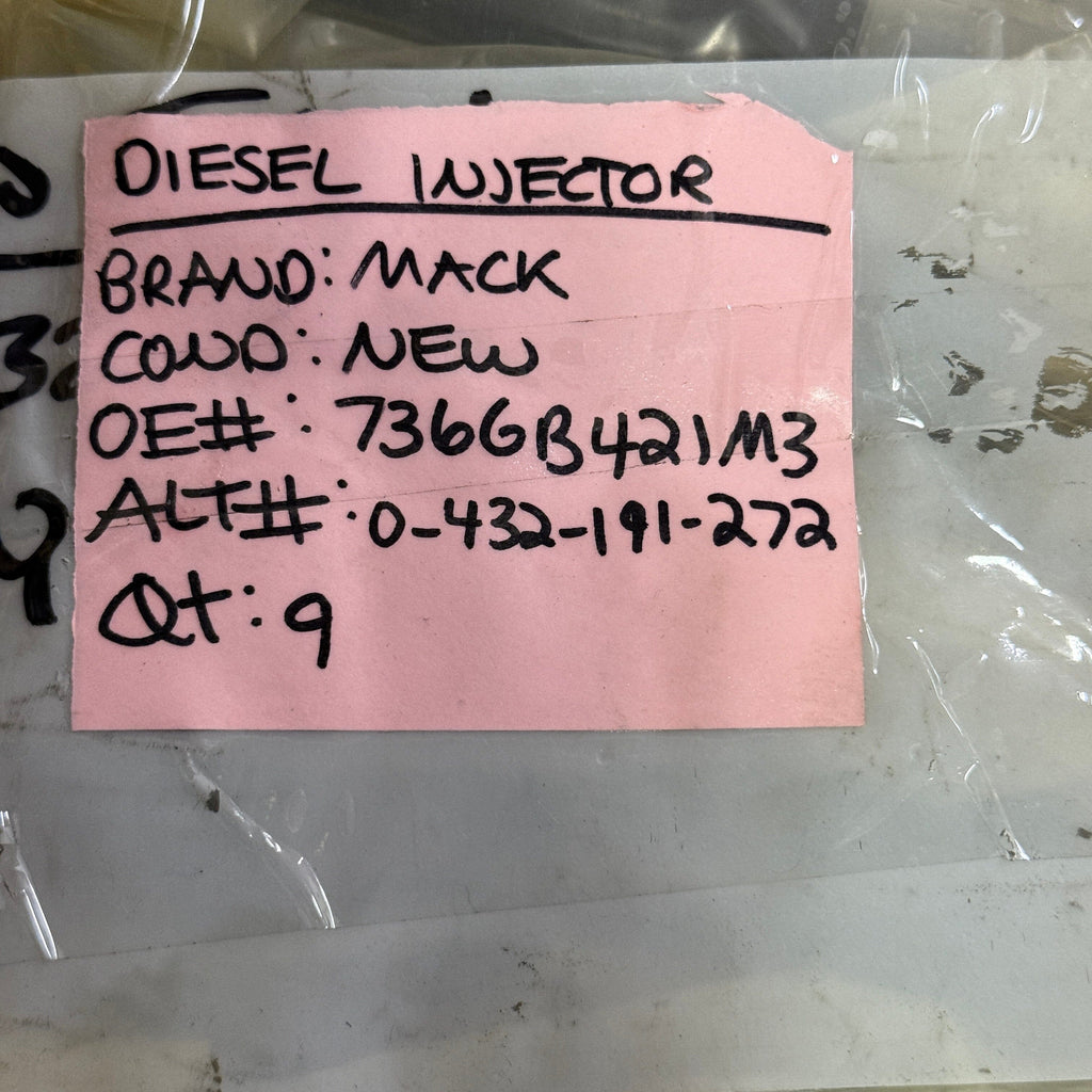 0-432-191-272N (736GB421M3) New Bosch Mechanical Fuel Injector fits Mack Engine - Goldfarb & Associates Inc