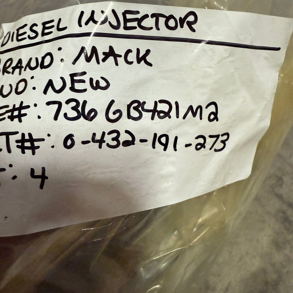 0-432-191-273N (736GB421M2) New Bosch Mechanical Fuel Injector fits Mack Engine - Goldfarb & Associates Inc
