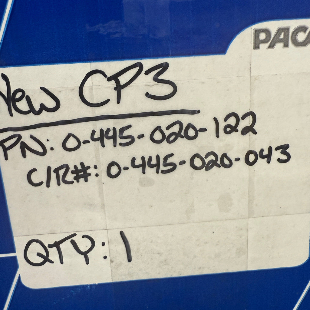 0-445-020-122DR (0-986-437-310 ; 6754711012 ; 4941066 ; LDFA0431 ; 0-445-020-043) New Bosch Common Rail Injection Pump fits Komatsu SAA4D107; SAA6D107; DFM02-03 engine - Goldfarb & Associates Inc