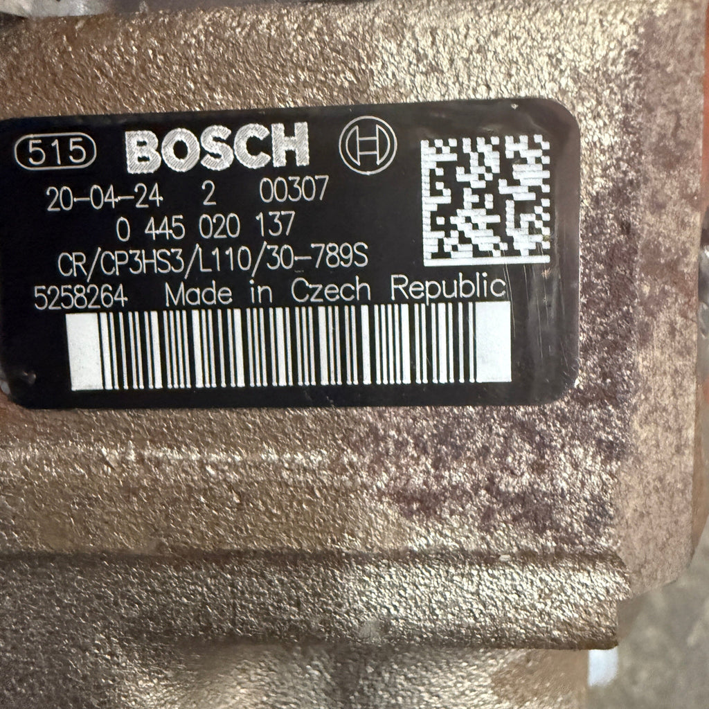 0-445-020-137N (0-986-437-319 ; 5258264) New Bosch CP3 Injection Pump fits Cummins Ford Cargo ISB 6.7L Engine - Goldfarb & Associates Inc