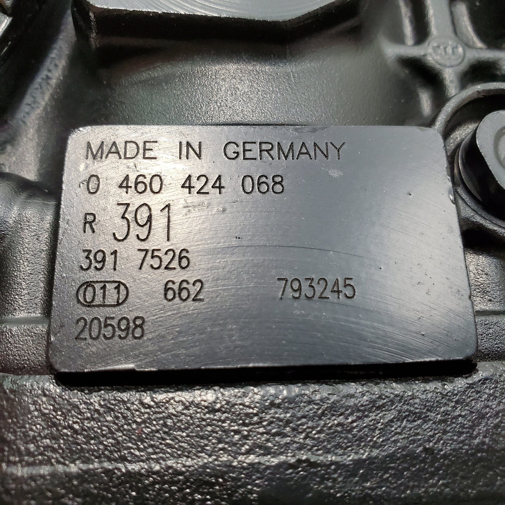 0-460-424-068DR (3917526; 0-460-424-043) Rebuilt Bosch Injection Pump Fits Cummins 4BTDI 3.9L 65kW CH 139 CDC 86 CDC 134 Diesel Engine - Goldfarb & Associates Inc