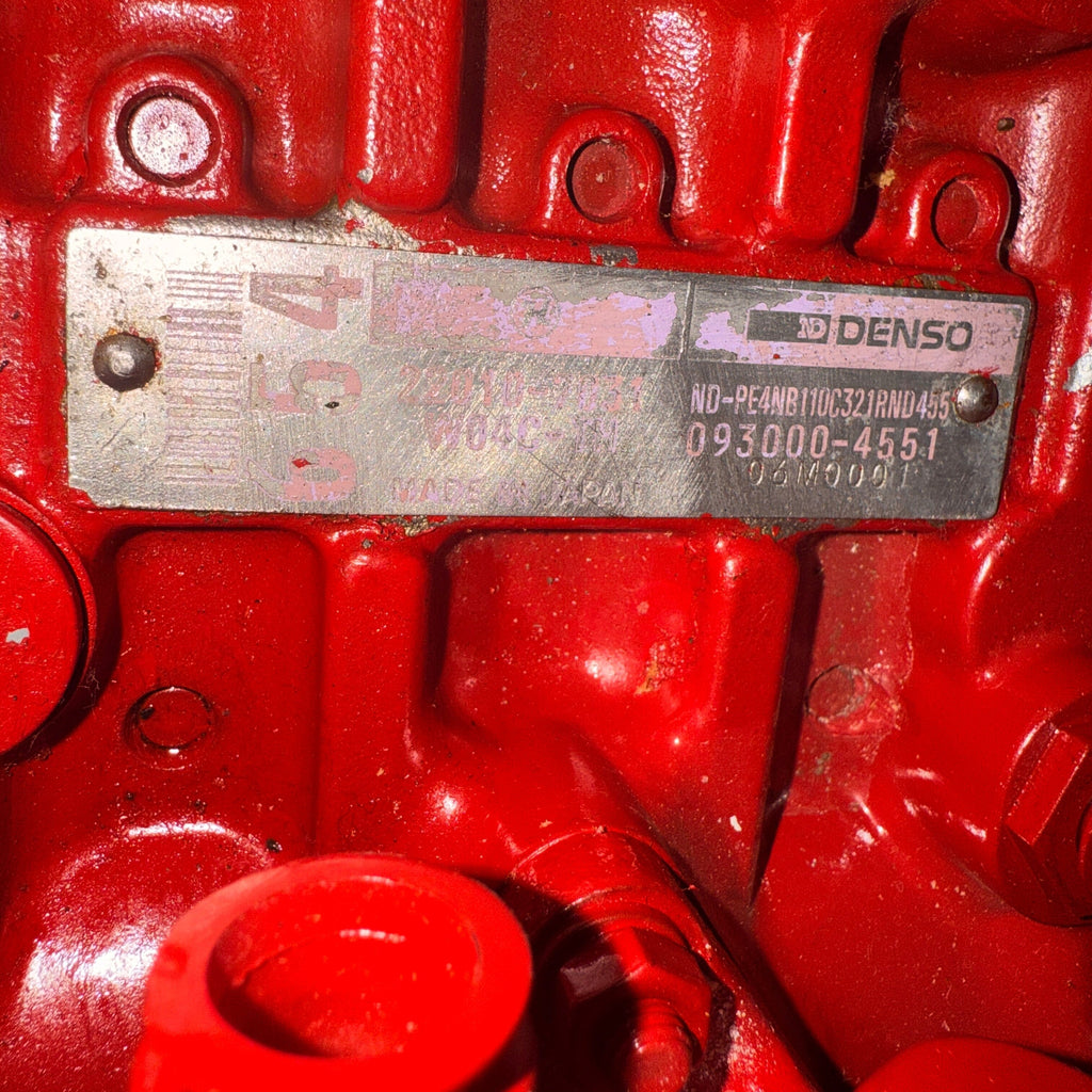 093000-4551R Rebuilt Denso Injection Pump fits Hino Truck WO4CTH Engine - Goldfarb & Associates Inc