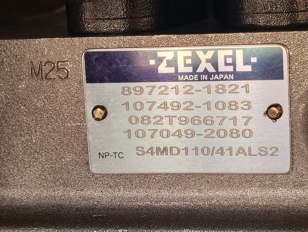 107492-1083DR (897212-1821; 107049-2080; 082T966717; 9400612586; NP-TC S4MD110/41ALS2; 8972121821) Rebuilt Bosch Zexel TICS Injection Pump Fits Isuzu Diesel Engine - Goldfarb & Associates Inc