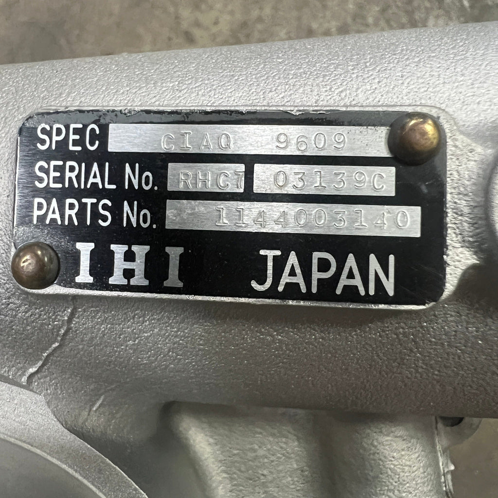 1-14400-3140N (CIAQ; C72CND-S0021B; VA290021; 7T-546; VA860021; 114400-3140) New IHI RHC7W Turbocharger Fits Hitachi EX300-2/3 Earth Moving with 6SD1-TP and Isuzu 6SD1-TBD 6 Cylinders Diesel Engine - Goldfarb & Associates Inc