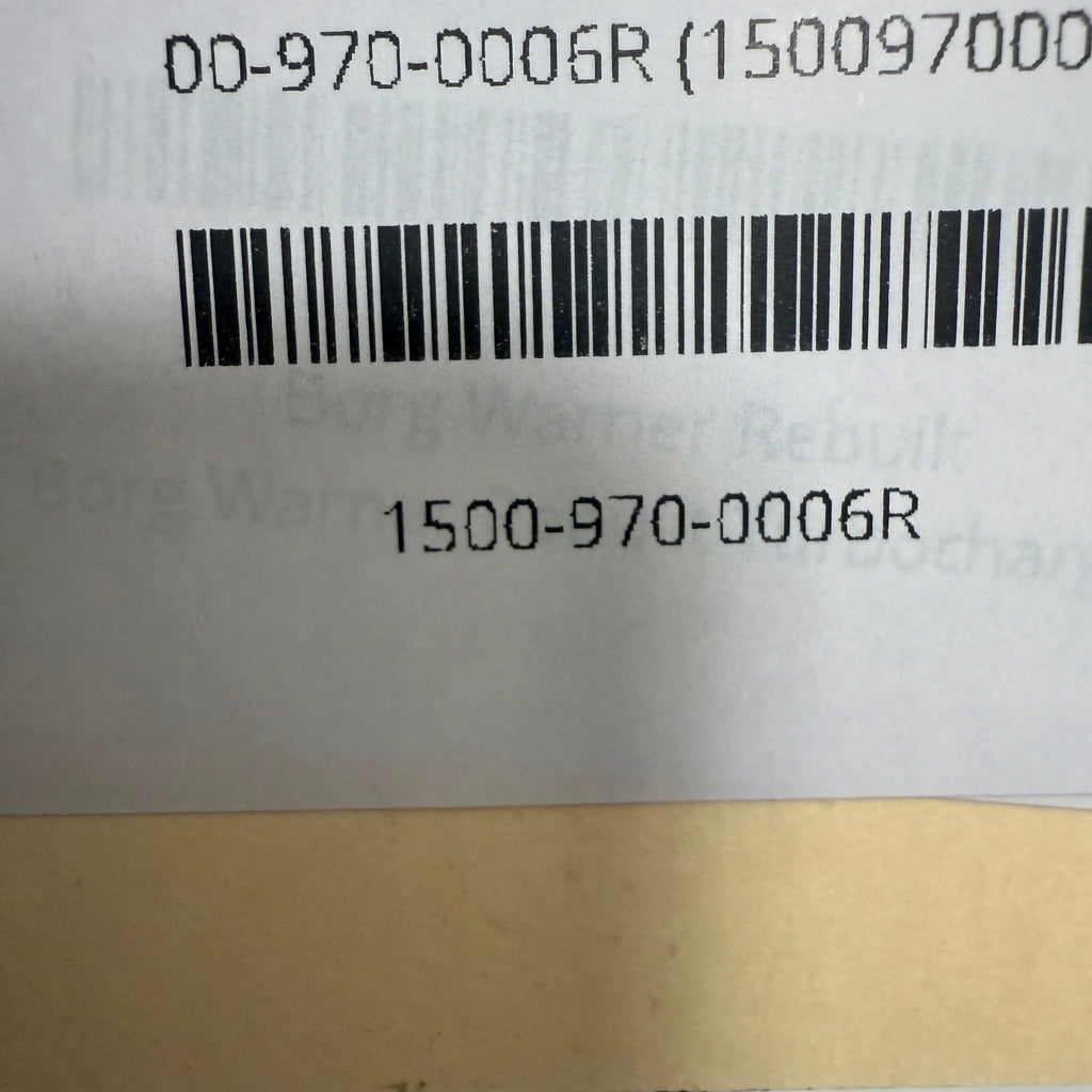 1500-970-0006R (15009700006; 317790; 1500-988-0004; 21158970) Rebuilt Borg Warner S500 Turbocharger fits Volvo-Penta D16 Engine - Goldfarb & Associates Inc