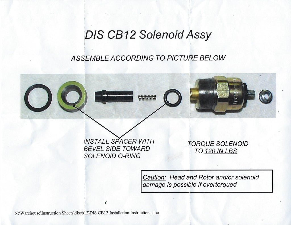 18212N (AT28951; 18135; CB12) New CB/CD 12 Volt Pump Shutoff Solenoid Fits Stanadyne Roosa Master CBC and CDC Fuel Injection Pumps - Goldfarb & Associates Inc