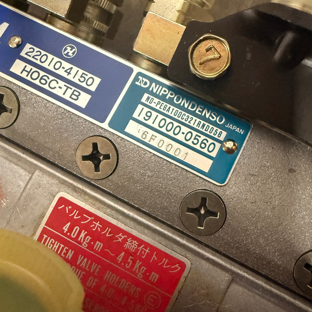 191000-0560N New Denso Injection Pump fits Hino Truck HO6CT Engine - Goldfarb & Associates Inc