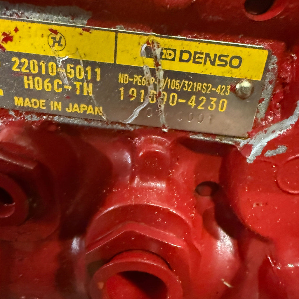 191000-4230R Rebuilt Denso Injection Pump fits Hino HO6C-TH Engine - Goldfarb & Associates Inc