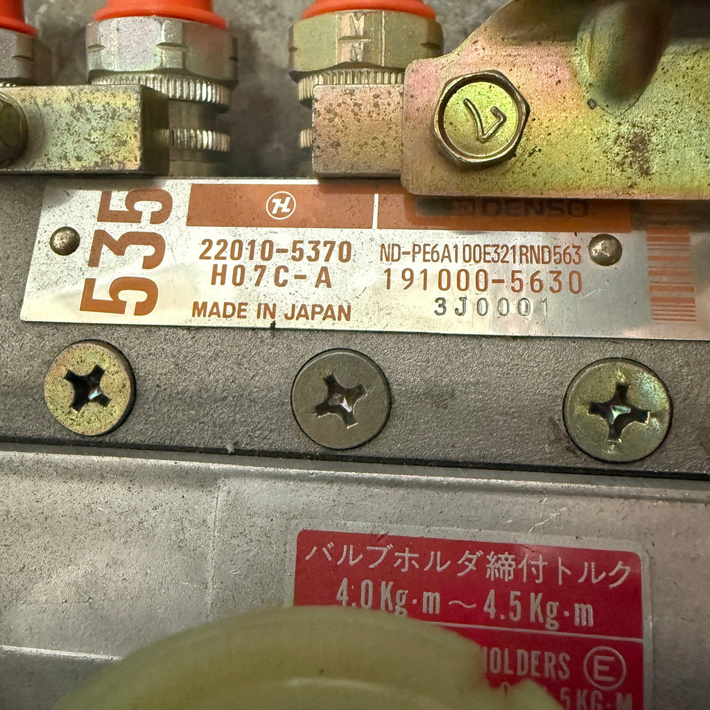 191000-5630N New Denso Injection Pump fits John Deere 6466A Engine - Goldfarb & Associates Inc