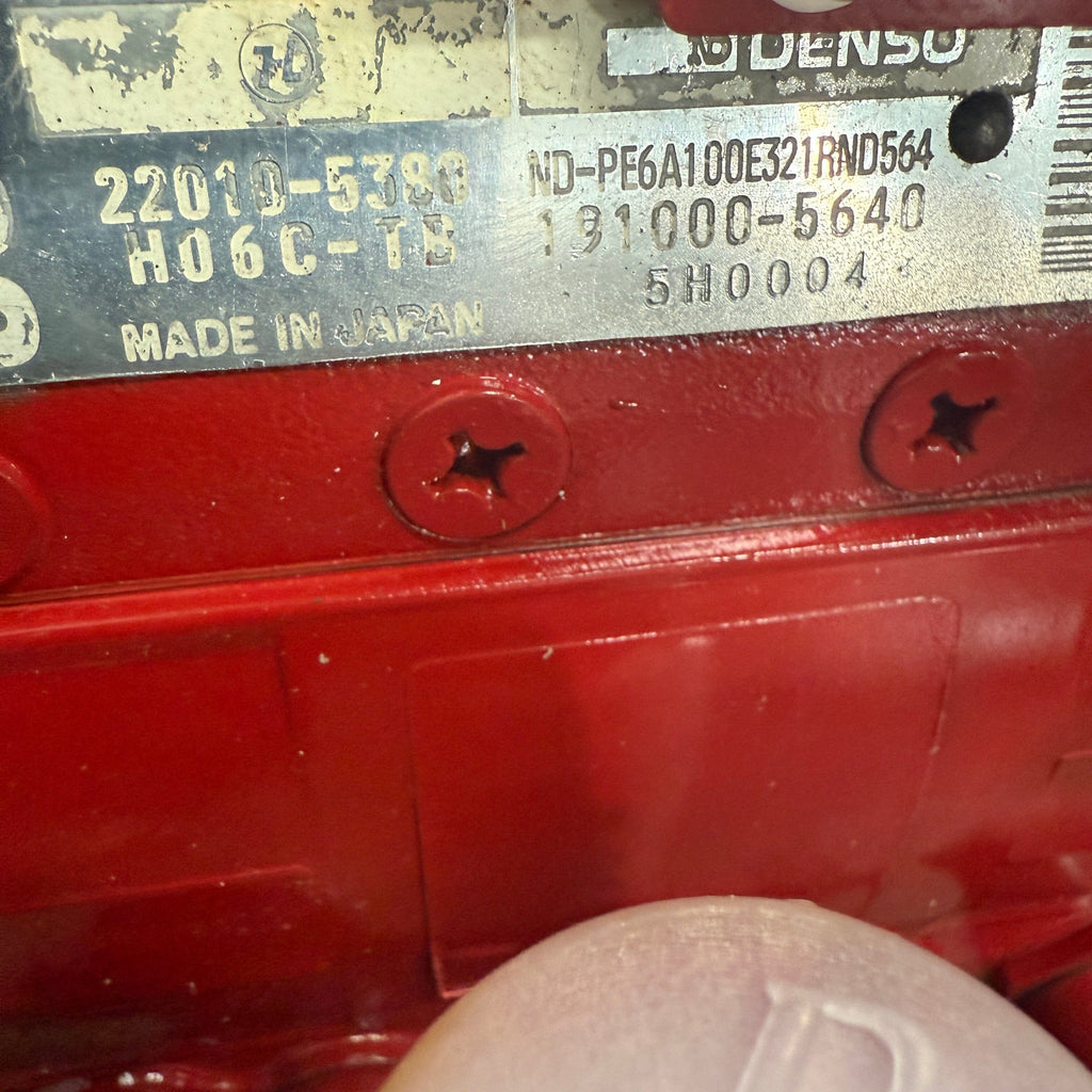 191000-5640R Rebuilt Denso Injection Pump fits Hino Truck HO6C-TB Engine - Goldfarb & Associates Inc