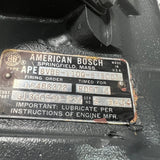 313GC590-P30R (APE8VBB-110Q-6750C1) Rebuilt American Bosch 8 CYL Injection Pump fits Diesel Engine - Goldfarb & Associates Inc