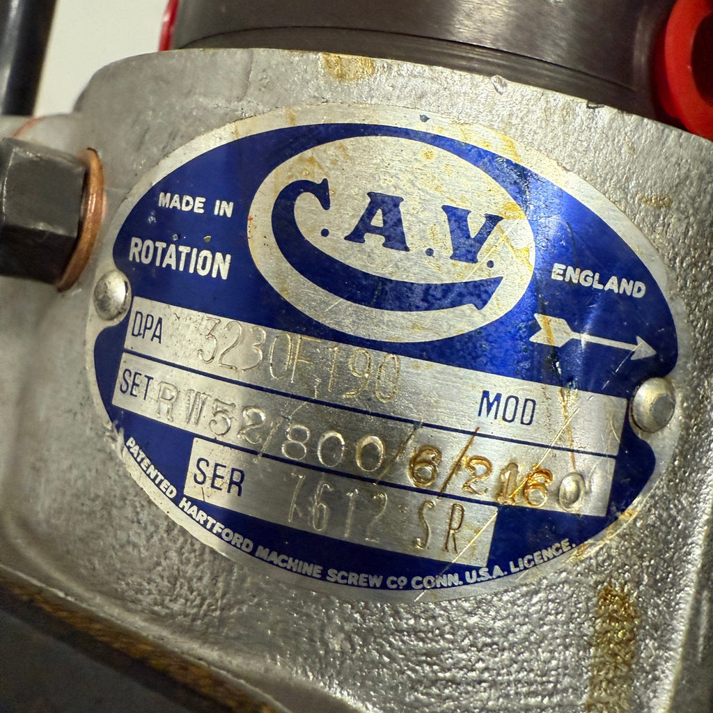 3230F190R (3230F191; 3230F192; 3230F193; 3230060; 3230F060; 3230190) Rebuilt Lucas CAV Injection Pump Fits Perkins D3.152 & AD3.152 Diesel Engine - Goldfarb & Associates Inc