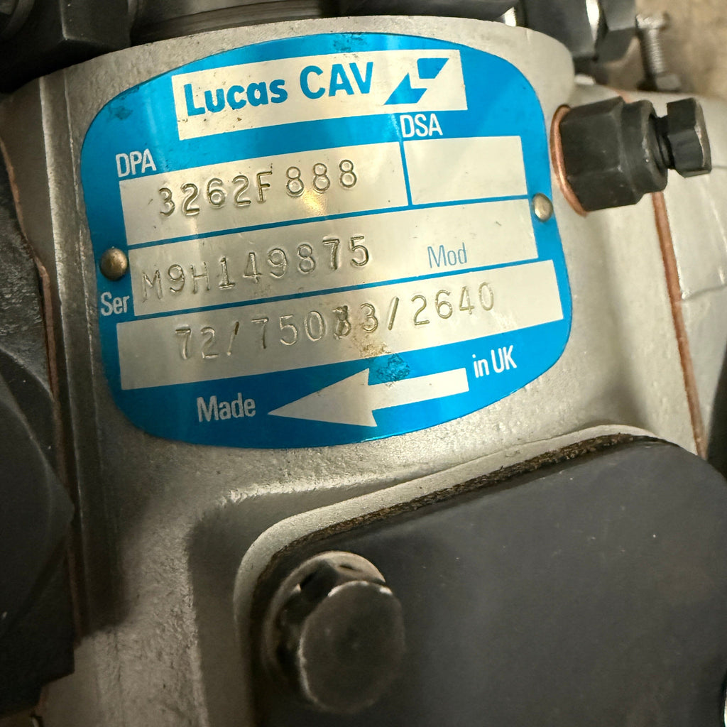 3240788R (3240F788) Rebuilt CAV Lucas Delphi DPA Injection Pump fits Perkins Engine - Goldfarb & Associates Inc