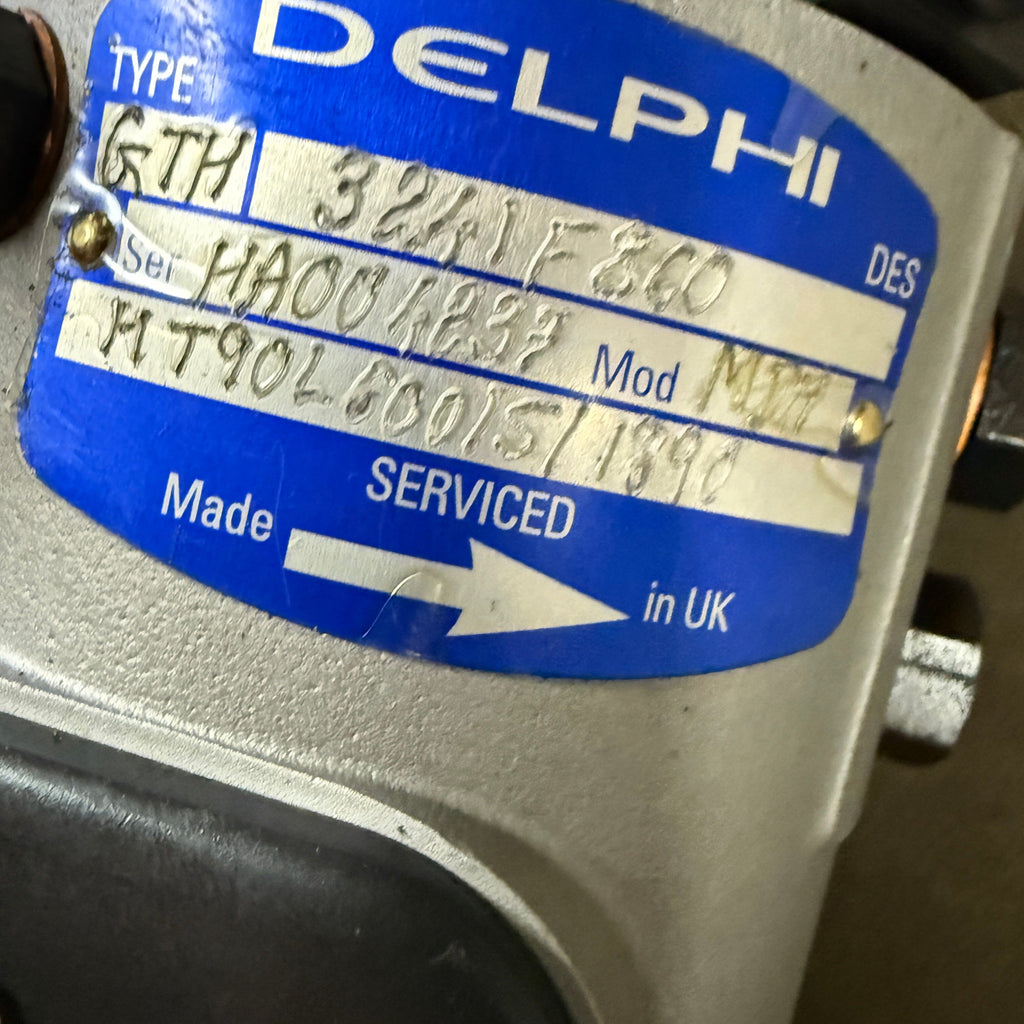 3241F860R (2643C174; 2643C175; 2643C275; 2643C276) Rebuilt Delphi DPA Injection Pump fits Perkins T4.236 Rating 69.5KW @1800 RPM And 56KW @1500 RPM Engine - Goldfarb & Associates Inc