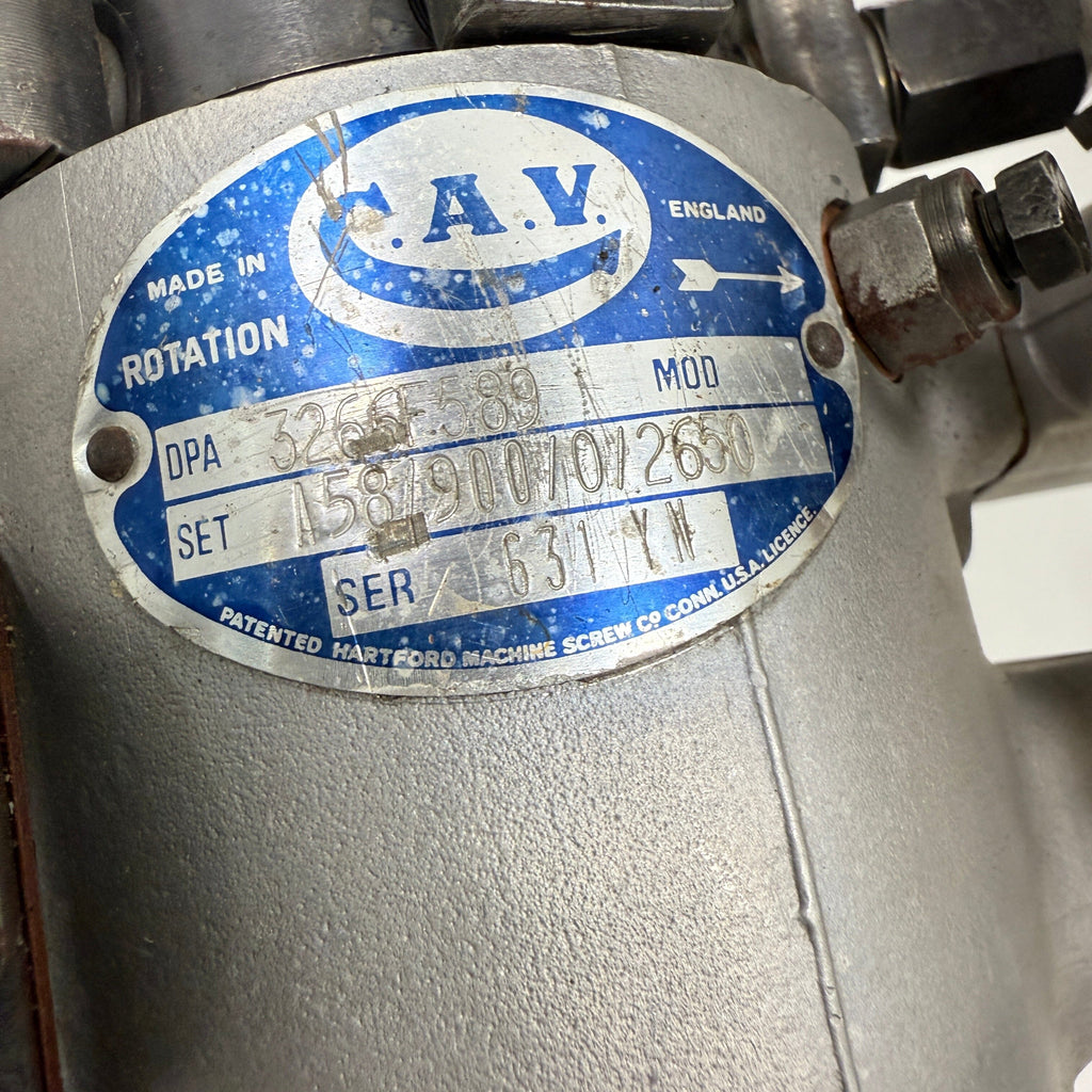 3266F589R (13H6377; 83H0713; 83H53) Rebuilt Lucas Cav Injection Pump fits Leyland BMC 5.7 105BHP Engine