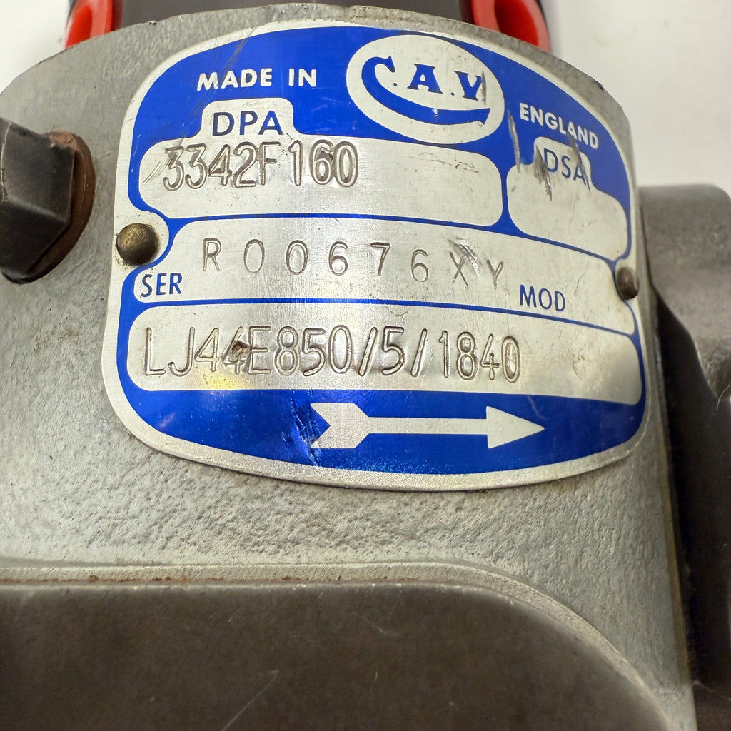 3342F160R (3342F161; 3342F162; 3342F163; 3233F241) Rebuilt Lucas CAV Injection Pump Fits Perkins 3.152 Diesel Engine - Goldfarb & Associates Inc