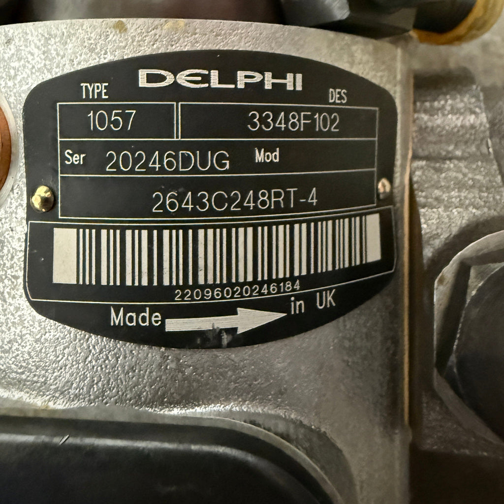 3348F100N (3348F101; 3348F102; 3348F103; 2643C248) New Lucas CAV Perkins Injection Pump Fits Perkins New Holland 4.236 Diesel Fuel Engine - Goldfarb & Associates Inc