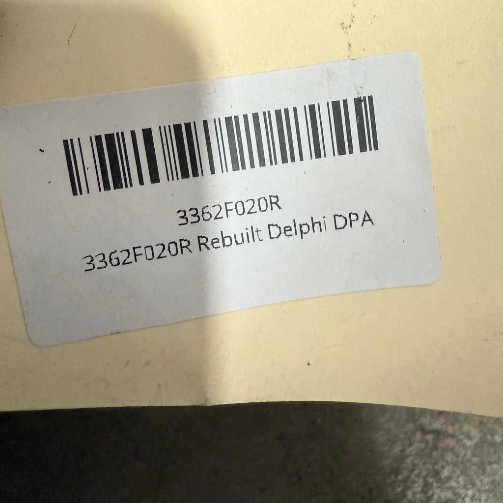 3362F020R Rebuilt Delphi DPA Injection Pump fits Diesel Engine - Goldfarb & Associates Inc