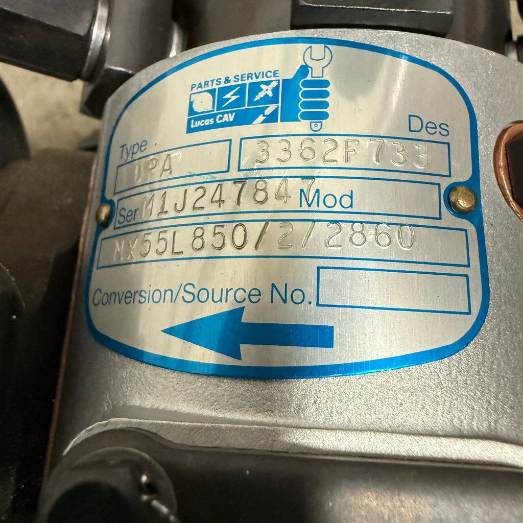 3362F733R (2643D129) Rebuilt Delphi Lucas CAV Injection Pump fits Perkins Engine - Goldfarb & Associates Inc