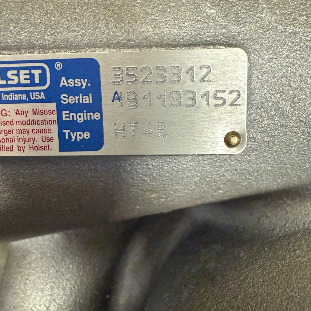 3523312N (3801912) New Holset HT4B Turbocharger fits Cummins Engine - Goldfarb & Associates Inc