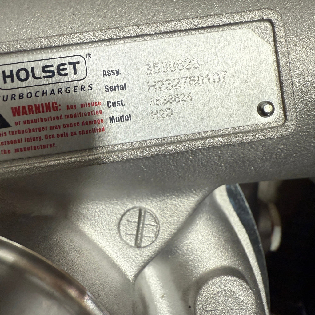 3538623N (3802886) New Aftermarket Holset H2DM Turbocharger Fits 1996-2008 Cummins 6CTA 8.3L Marine 4J 4JJ1X Diesel Engine - Goldfarb & Associates Inc