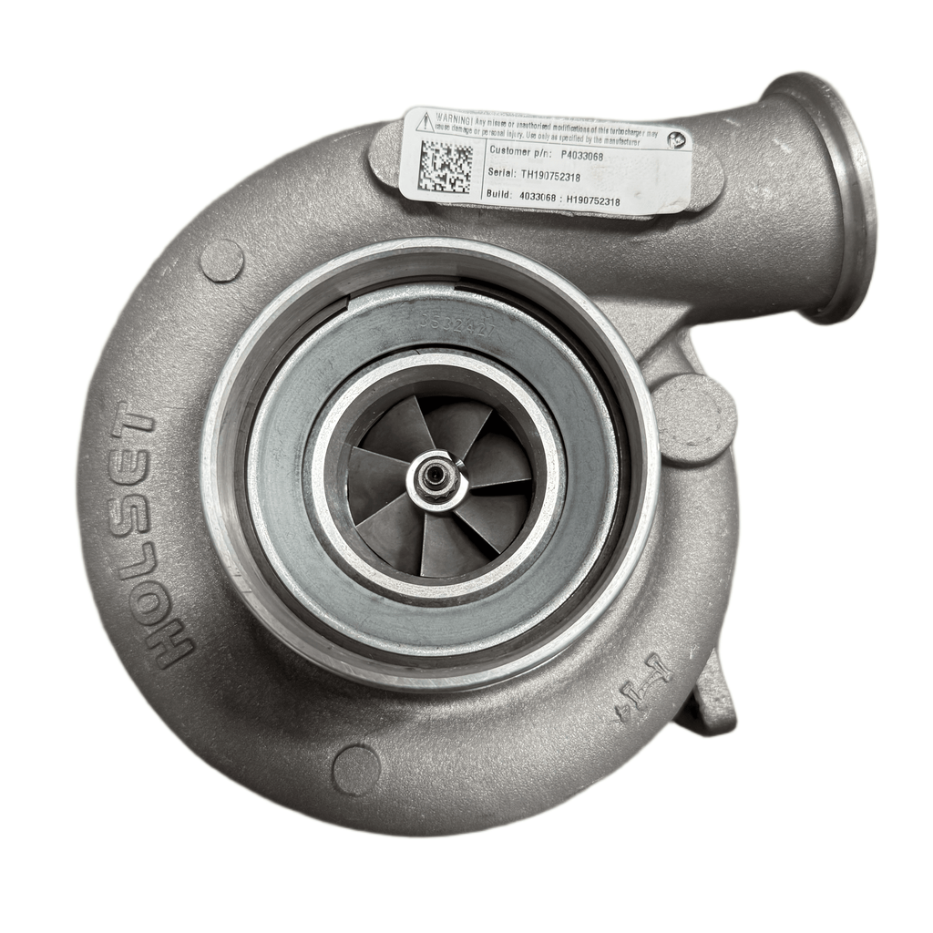 3779710N (4033068 ; 504216822) New Holset HX35 Turbocharger fits Cummins Iveco 6cyl 4V Engine - Goldfarb & Associates Inc