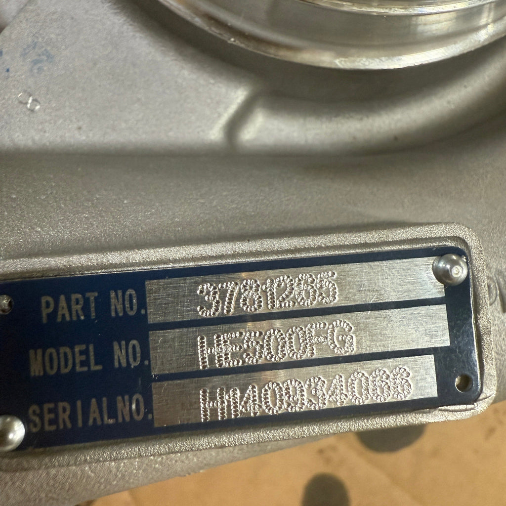 3781265R (5324452 ; 2839268 ; 21255019) Rebuilt Holset HE500FG Turbocharger fits Volvo MD13 Marine Engine
