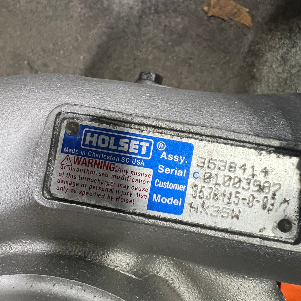 3802841N (3538414) New Holset HX35W Turbocharger fits Cummins 6BTAA Dodge Ram Engine - Goldfarb & Associates Inc