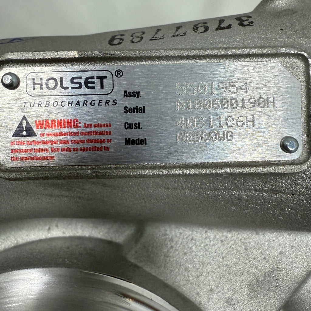4031186N (5501954 ; 4047610 ; 21034629) New Holset HE500WG Turbocharger fits Volvo MD11 Truck Engine