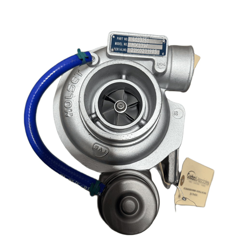 4033251R (4045279) Rebuilt Holset HX27W Turbocharger fits Iveco NEF Backhoe Loader Engine