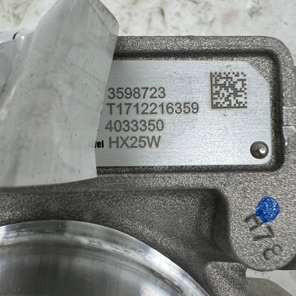 4033350N (3598723 ; 504010328) New Holset HX25W Turbocharger fits Iveco NEF 4Cyl 2V Telehandler Excavator Engine - Goldfarb & Associates Inc