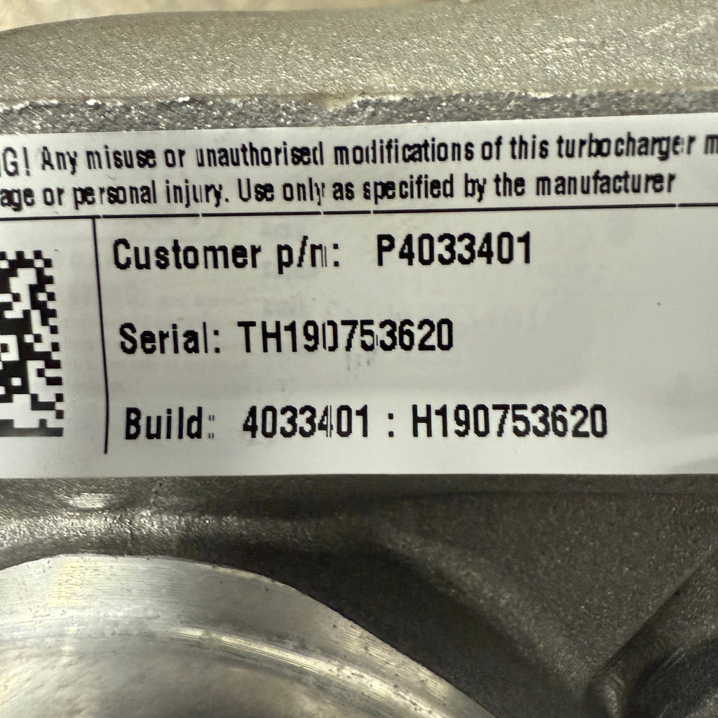 4033401N (3779709 ; 504082710) New Holset HX35 Turbocharger fits Iveco NEF 6cyl Engine - Goldfarb & Associates Inc