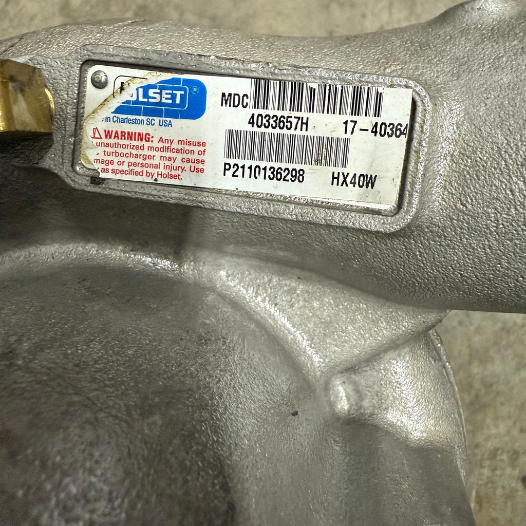 4033657R (4036429) Rebuilt Holset HX40W Turbocharger Fits Cummins ISC Bus Engine - Goldfarb & Associates Inc