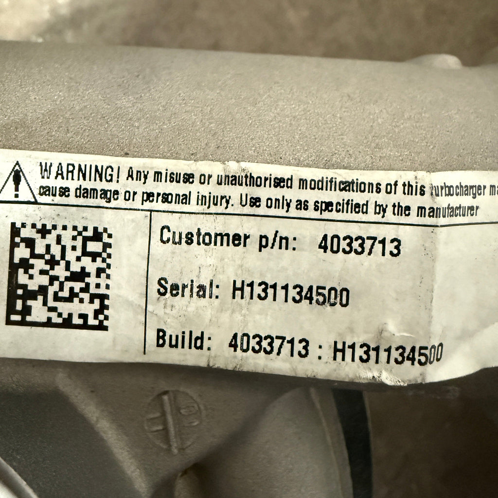 4033713N (11033937 ; 4031414) New Holset HX50 Turbocharger fits Volvo D10A Engine - Goldfarb & Associates Inc