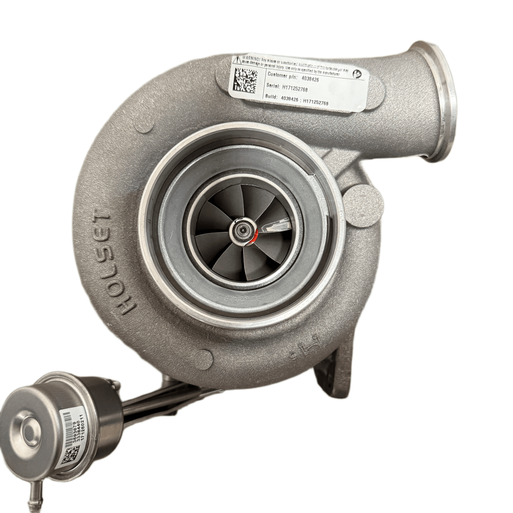 4038426N (4089189 ; 4038422) New Holset HX40W Turbocharger fits Cummins KCEC 6C Engine - Goldfarb & Associates Inc