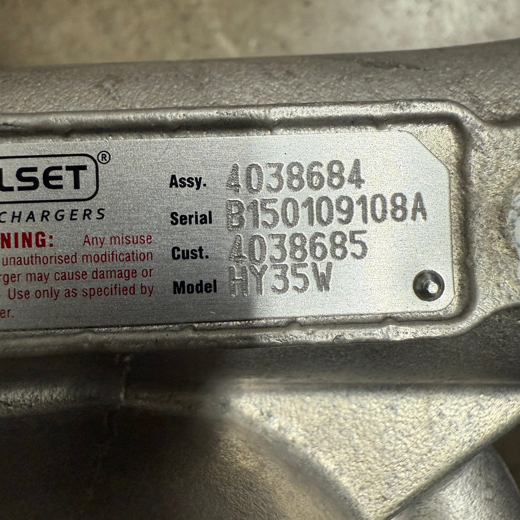 4038684N (3599975, 3599976, 4038685, 4089782) New Holset HY35W Turbocharger Fits Cummins Engine - Goldfarb & Associates Inc