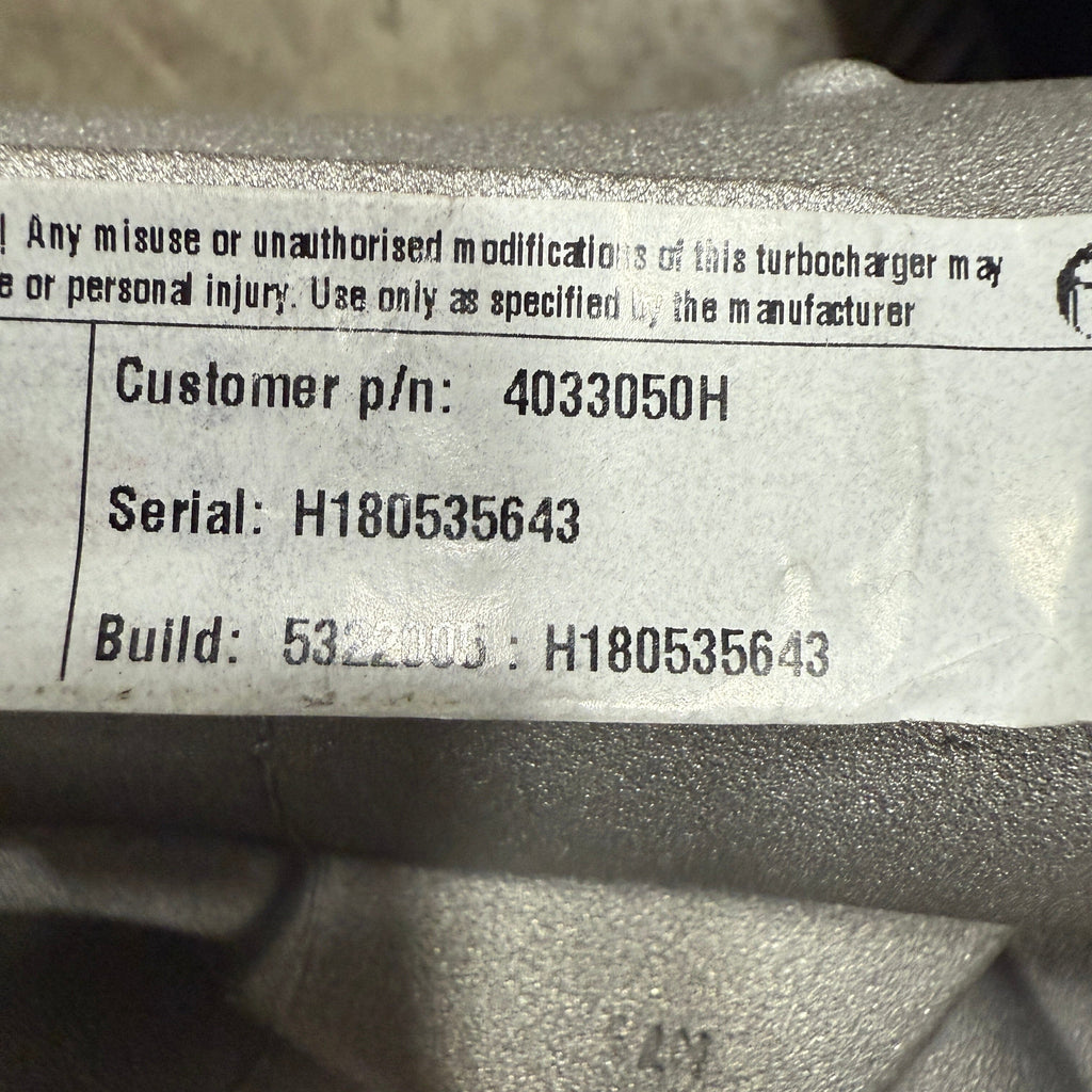 4040743N (4033050) New Holset HX55 Turbocharger Fits Iveco Cursor 13 Engine - Goldfarb & Associates Inc