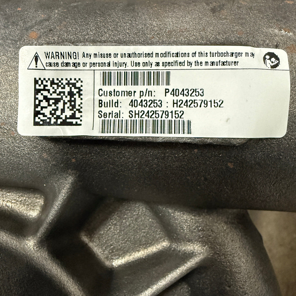 4043253N (2837531 ; 5327831 ; 4956143) New Holset HX83 Turbocharger fits Cummins QSK83 Engine - Goldfarb & Associates Inc