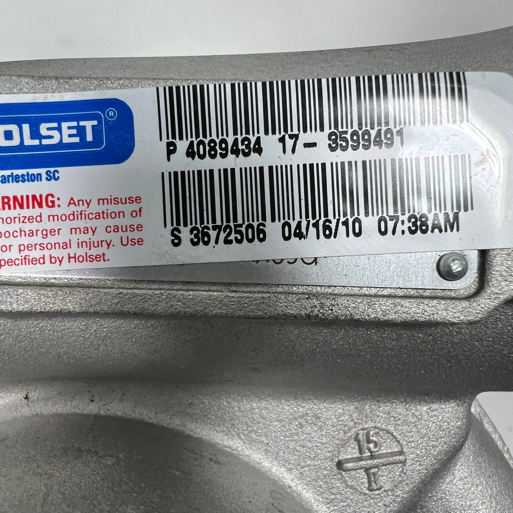 4089434N (5325811 ; 3599491) New Holset HX35G Turbocharger fits Cummins CNG Engine - Goldfarb & Associates Inc