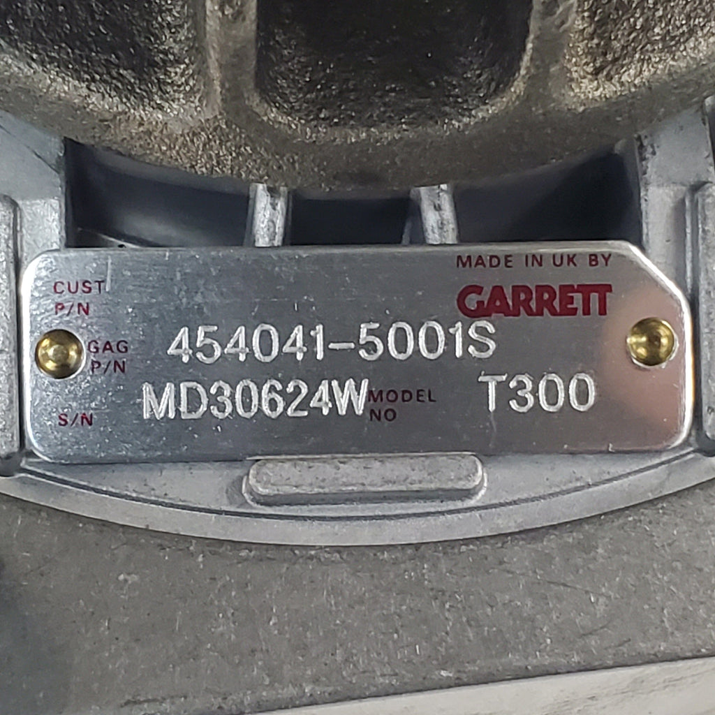 454041-5001DRR (452268-0001;SE500287; RE47844) Rebuilt Garrett T300-02 Turbocharger Fits John Deere Model T300 and 4045T Diesel Engine - Goldfarb & Associates Inc