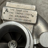 49131-02042N (100-9313; 1G61017013) New Mitsubishi TD03-07G Turbocharger Fits Kubota Engine - Goldfarb & Associates Inc