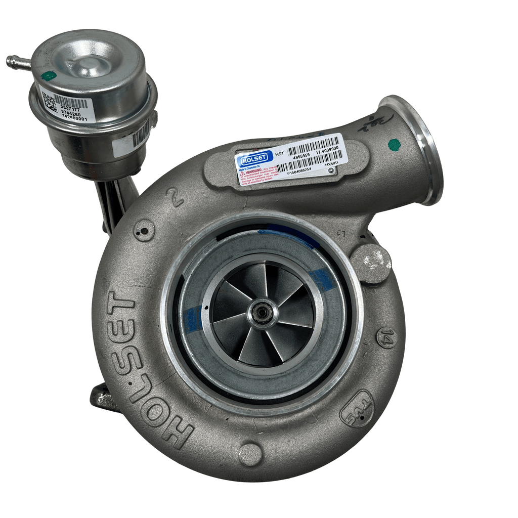 4955959N (4039930 ; 4039987) New Holset HX40G Turbocharger fits Cummins 6CT CNG Engine - Goldfarb & Associates Inc