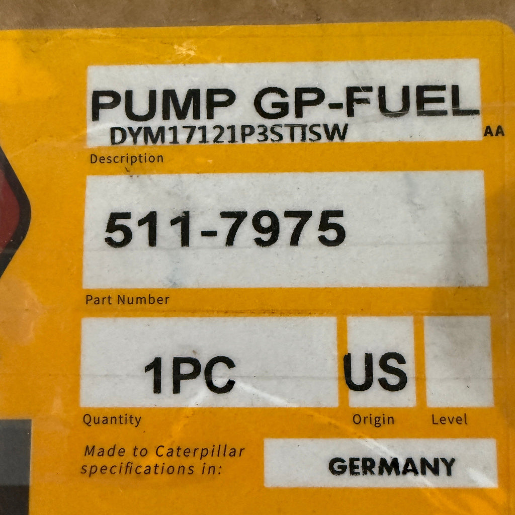 511-7975N New Caterpillar High Pressure Oil Pump fits C9 Engine - Goldfarb & Associates Inc